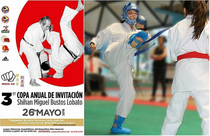 Homenaje a pilar del karate do y artes marciales japonesas en 3ª Copa Anual de Invitación Shihan Miguel Bustos L.