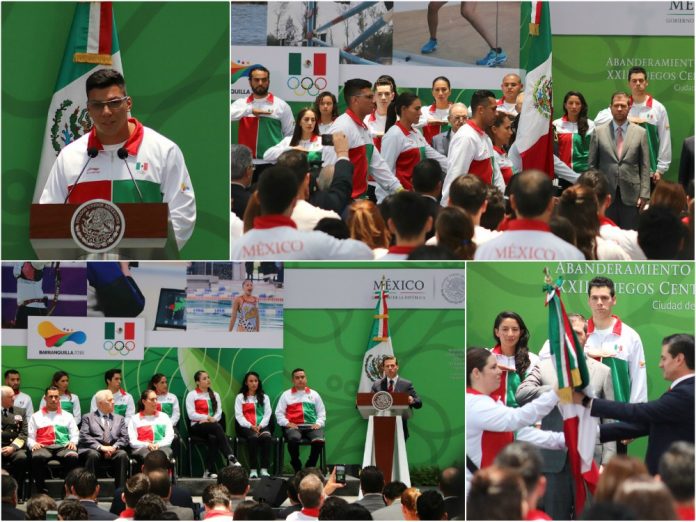 La Delegación Mexicana que acudirá a los XXIII Juegos Centroamericanos y de Caribe Barranquilla 2018 recibieron la bandera tricolor con la que representarán al país en esta justa continental donde las artes marciales de karate, judo y taekwondo serán parte de las disciplinas deportivas.