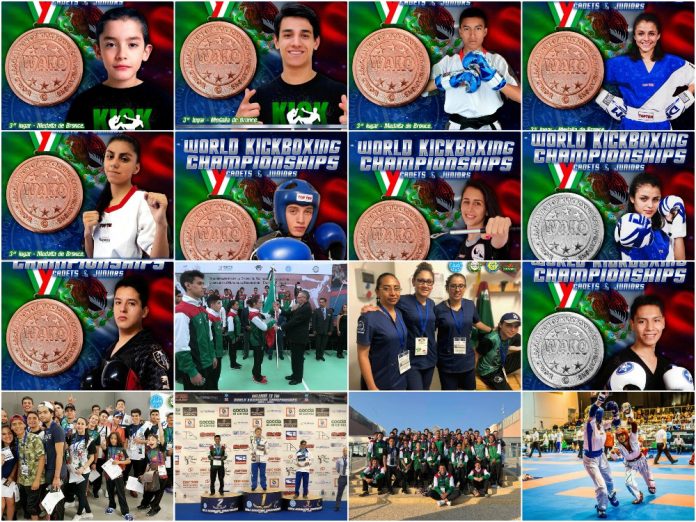 Excelente desempeño logró tener los representantes de la Selección Mexicana que acudió al World Kickboxing Championships Cadetes & Junior WAKO 2018.