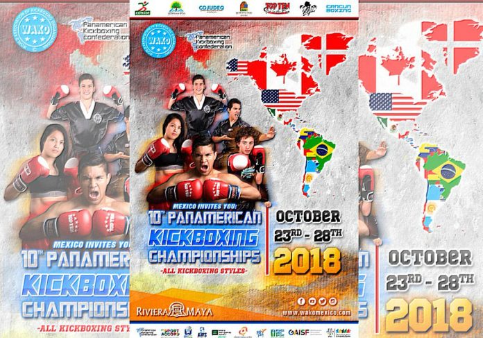 Selecciones nacionales de al menos 17 países del continente americano se encuentran listas para acudir al 10º Campeonato Panamericano de Kickboxing Cancún 2018.
