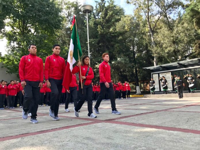 Fue abanderada la Delegación Mexicana que competirá en los Juegos Olímpicos de la Juventud Buenos Aires 2018, del 6 al 18 de octubre, y donde se encuentran exponentes de artes marciales de taekwondo y judo.