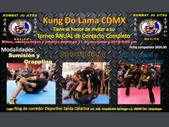 Fue anunciado el próximo Torneo Anual de Contacto Completo Kung Do Lama CDMX, el cual se realizará en un espacio muy especial al oriente de la Ciudad de México.