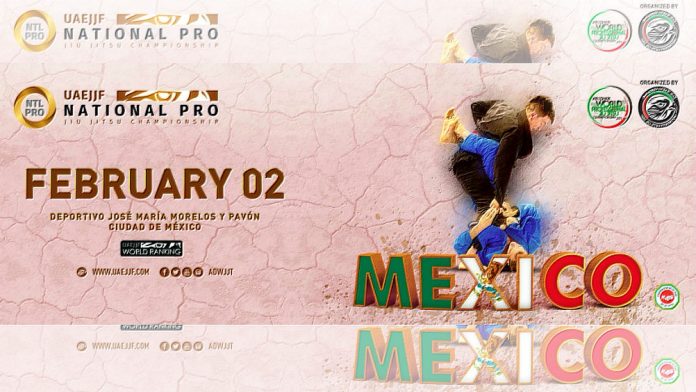 Por segunda ocasión, la Ciudad de México será sede de México National Pro 2019, uno de los circuitos y campeonatos de jiujitsu más importantes del mundo que forma parte del ranking mundial UAEJJF y de la serie de clasificación de Jiu-Jitsu Profesional Mundial de Abu Dhabi, el cual estará abierto a todas las categorías y nacionalidades.