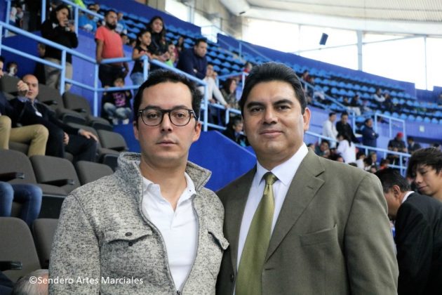 Rodrigo Dosal Ullosa, Dir. Gral. INDEPORTE-CDMX (izq) y José Ángel Sanabria, Pdte. ACTKD