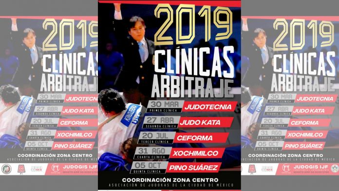 Clubes y escuelas de judo en la Ciudad de México serán sede de la serie de Clínicas de Arbitraje 2019, a fin de que la comunidad judoca cuente con los elementos que rigen y estarán vigentes dentro de las próximas competencias del arte marcial.