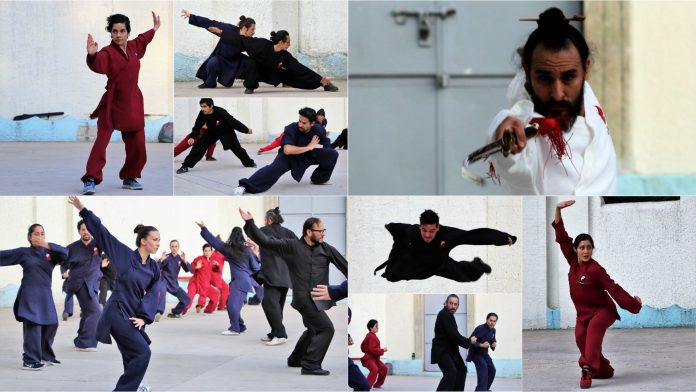 El Foro Lindbergh del Parque México, en la Ciudad de México (CDMX), vibró con la energía del “chi” de las artes marciales del kung fu, taichí y qigong para festejar el Año Nuevo Chino, gracias a la exhibición de la escuela Wudang Long Men Kung Fu México-El Camino de Wudang.