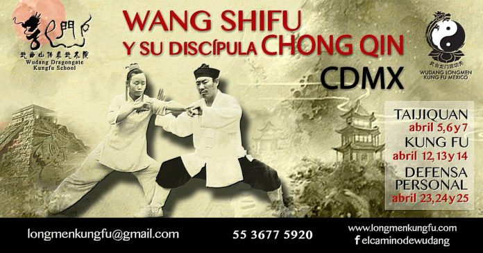 Una gran oportunidad de conocer las artes marciales daoístas de Wudang, China, se presentará en la CDMX, a través de una serie de seminarios que serán impartidos por Wang Shifu, maestro de la “Montaña Sagrada” de WudanshanWudan, y su discípula Chong Qin.
