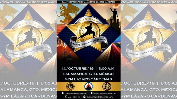 Iniciaron los preparativos para la realización del VI Campeonato Nacional Abierto de Artes Marciales ‘Gold Star’ 2019, uno de los eventos de este tipo considerados entre los mejores de la ciudad de Salamanca, Guanajuato, el cual será organizado por la asociación Shinbudokan Karate Do.