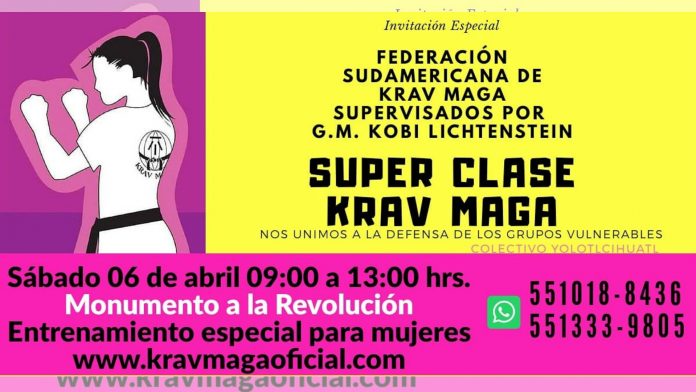 Ante el clima de acoso, agresiones e inseguridad contra las mujeres de la CDMX, la Federación Sudamericana de Krav Maga-México (FSAKM-Mx), en coordinación con el Colectivo Yólotl Cíhuatl, ofrecerá una clase masiva abierta y gratuita de defensa personal en el Monumento a la Revolución.