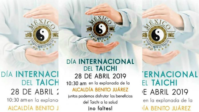 Integrantes del Movimiento México Unido por el Taichí celebrarán el Día Internacional de este arte marcial con todos sus beneficios para la salud física, mental y espiritual, con una clase abierta y gratuita que se efectuará en la Explanada de la Alcaldía Benito Juárez CDMX.