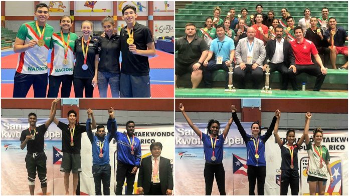Una gran actuación tuvo el equipo de la Selección Mexicana de Taekwondo en el Abierto de San Juan, Puerto Rico, donde lograron conquistar 10 medallas de oro, una plata y dos bronces, además de obtener el premio al mejor atleta varonil y entrenador.