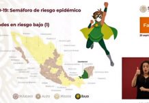 Campeche pasará a Semáforo Epidemiológico verde; 16 estados a amarillo y 15 naranja