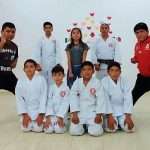Integrantes de Selección Infantil de Karate-Do San Salvador Atenco.