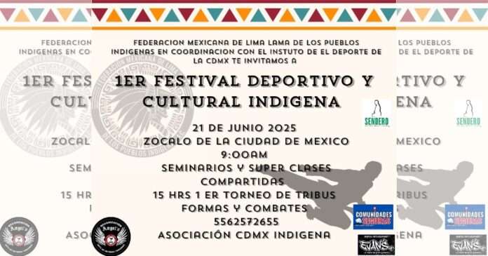 Las Artes Marciales llegarán al Zócalo con toda su adrenalina con el 1er Festival Deportivo Cultural Indígena