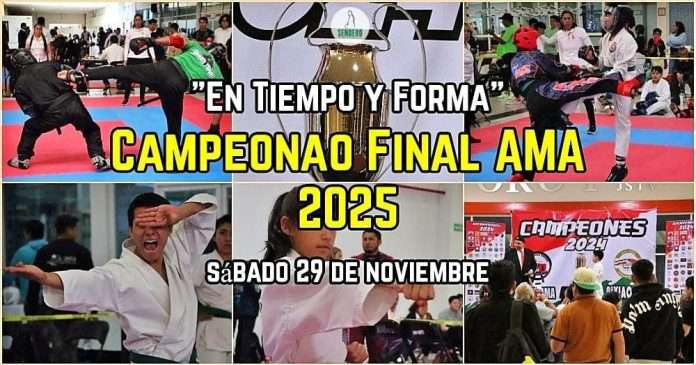 En Tiempo y Forma, Artes Marciales Asociadas (AMA) anunció su Campeonato Final 2025