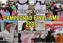 “En Tiempo y Forma”, Artes Marciales Asociadas (AMA) anunció su Campeonato Final 2025