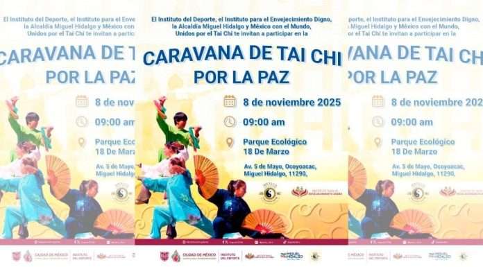 La Caravana de Taichí por la Paz llevará Armonía y Energía en Clase Masiva en Miguel Hidalgo