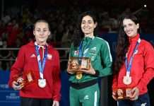 Triple Reconocimiento a la Campeona Mundial Laura Burgos quien fue Homenajeada por CONADE, IWGA e IFMA
