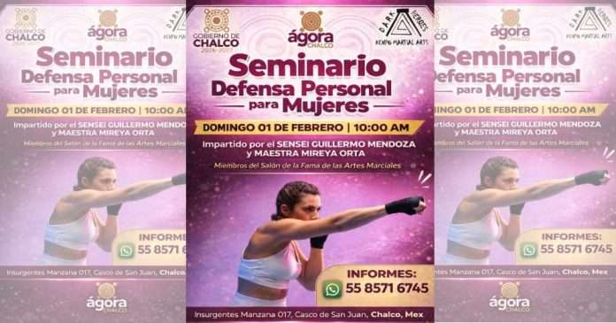 El Ágora Chalco será sede de Seminario de Defensa Personal para Mujeres