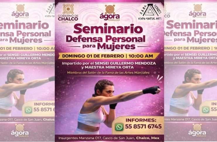 El Ágora Chalco será sede de Seminario de Defensa Personal para Mujeres El Ágora Chalco será sede de Seminario de Defensa Personal para Mujeres