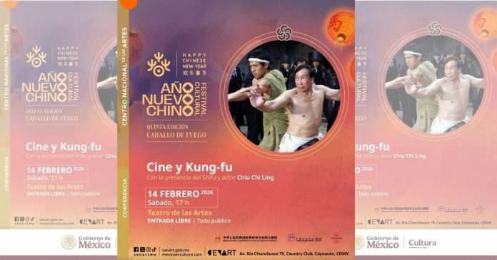 El legendario GM Chiu Chi Ling ofrecerá conferencia magistral Cine y Kung Fu en el CENART