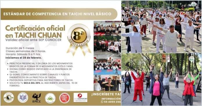 En febrero arrancará la 8ª Generación del Estándar de Competencia de Taichi SEP-CONOCER
