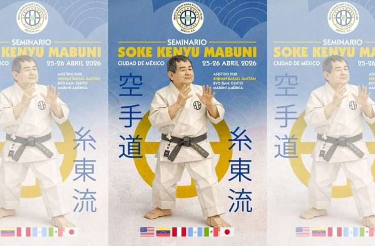 Revelan sede del Seminario Internacional con Soke Kenyu Mabuni en la Ciudad de México Soke Kenyu Mabuni y Shihan Rafael Gaytán Seminario CDMX 2026