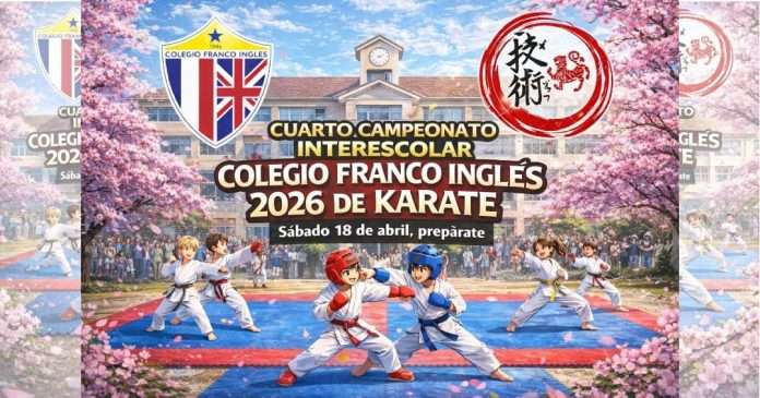 Fue anunciado el IV Campeonato Interescolar Colegio Franco Inglés de Karate 2026