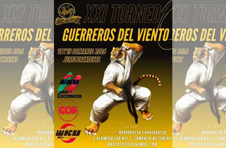Jerez será sede del XXI Torneo Guerrero del Viento, una fiesta marcial en el corazón de Zacatecas Jerez será sede del XXI Torneo Guerrero del Viento, una fiesta marcial en el corazón de Zacatecas