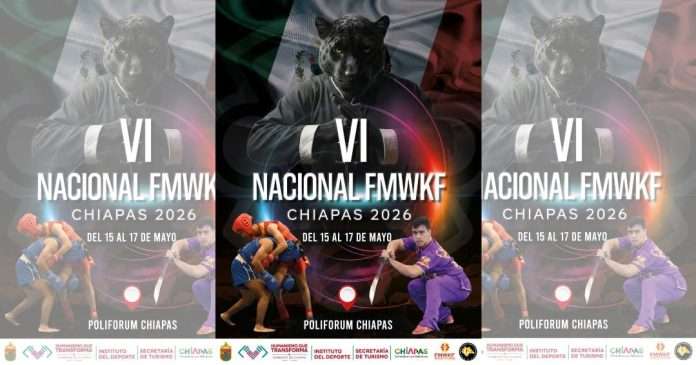 Tuxtla Gutiérrez será sede del VI Campeonato Nacional de Wushu Kung Fu Chiapas 2026