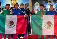 Alan Uribe conquista Turquía y México se corona campeón en la Copa de Muaythai Antalya 2026 Collage de Alan Uribe (oro) y Marlon Jiménez (bronce) con la bandera de México y medallas en la Copa de Muaythai Antalya 2026