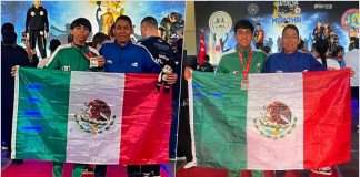Alan Uribe conquista Turquía y México se corona campeón en la Copa de Muaythai Antalya 2026 Collage de Alan Uribe (oro) y Marlon Jiménez (bronce) con la bandera de México y medallas en la Copa de Muaythai Antalya 2026
