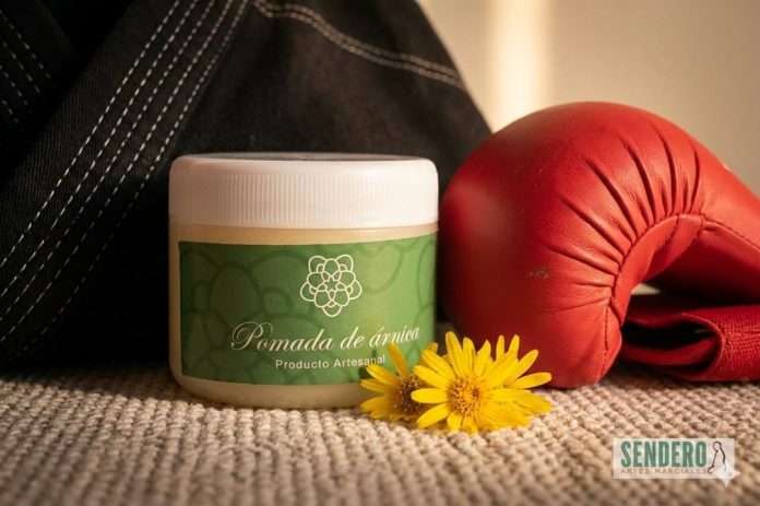 Pomada artesanal de árnica para curación de golpes en las artes marciales - Sendero Artes Marciales