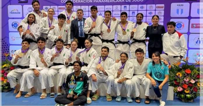 Selección Mexicana de Judo celebra 15 medallas en la Copa Centroamericana en Guatemala