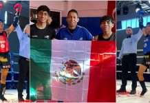 Los mexicanos Marlon Jiménez y Alan Uribe vencen a los locales en la Copa Abierta de Muaythai Antalya 2026 Collage de la victoria de Marlon Jiménez y Alan Uribe en la Copa Abierta de Muaythai Antalya 2026 junto a su entrenador