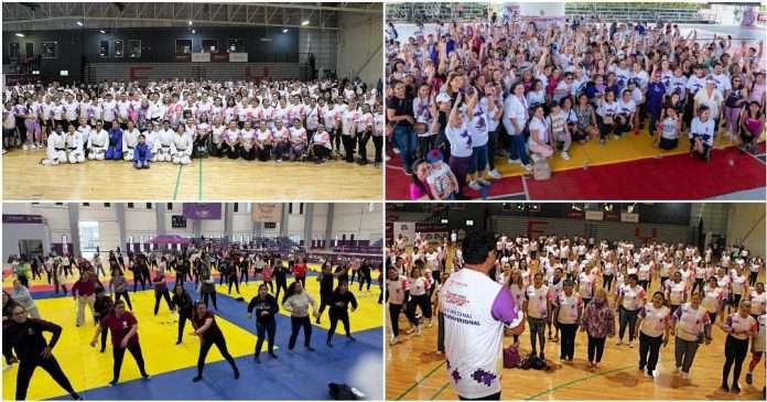 "Mujeres Imparables", Clase Nacional de Defensa Personal movilizó a más de 52 mil participantes