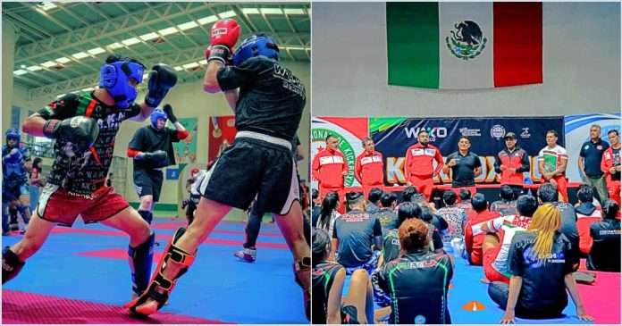 Integrantes de la Selección Mexicana de Kickboxing en el campamento de evaluación 2026 en CONADE