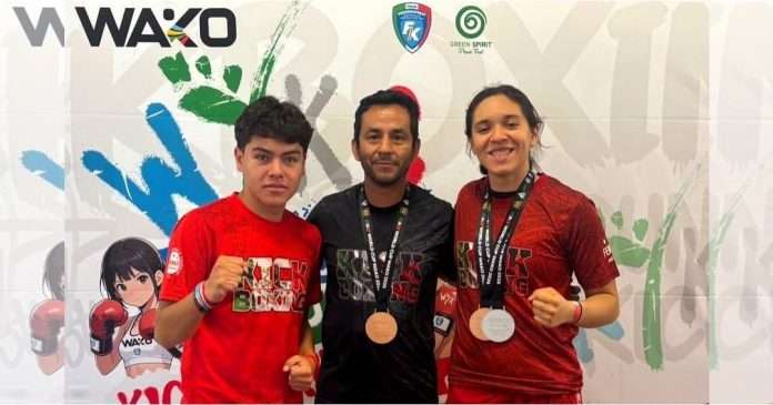 Atletas mexicanos Vanessa Sánchez y Carlos Herrera con medallas en la Copa del Mundo de Kickboxing Italia 2026