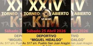 ¡Atención! Cambian sede del XXIV Torneo Abierto KIM 2026 al Deportivo Miguel Hidalgo en la GAM Nueva sede del XXIV Torneo Abierto KIM 2026 en el Deportivo Miguel Hidalgo, GAM