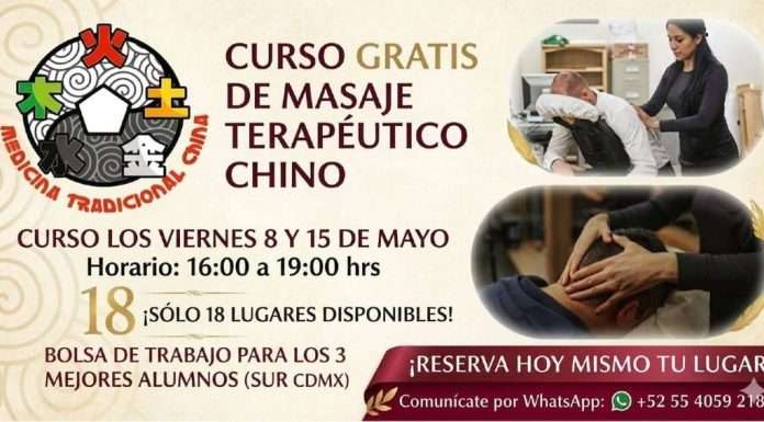 CES Wushu abre curso gratuito de Masaje Terapéutico Chino con oportunidad laboral CES Wushu abre curso gratuito de Masaje Terapéutico Chino con oportunidad laboral