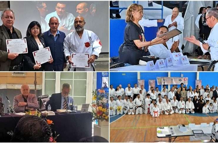 Grupo Dohai continúa su labor de apoyo de las artes marciales desde la academia, historia y homenaje a grandes maestros Maestros del Grupo Dohai y familiares de homenajeados en el Festival de Artes Marciales