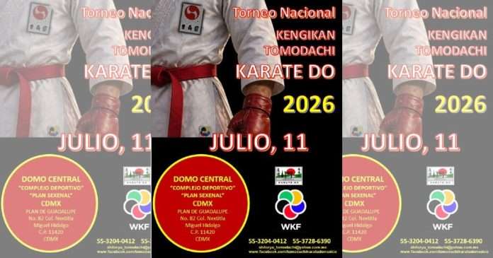 Anuncian el Torneo Nacional Kengikan Tomodachi 2026: La gran cita del Karate en el Plan Sexenal