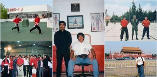 Shifu Enrique Lozada durante sus entrenamientos e historia de Kung Fu Jip Do en el CES Wushu