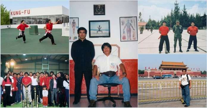 Shifu Enrique Lozada durante sus entrenamientos e historia de Kung Fu Jip Do en el CES Wushu