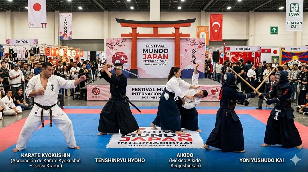 Programa oficial de artes marciales en el Festival Mundo Japan Internacional 2026