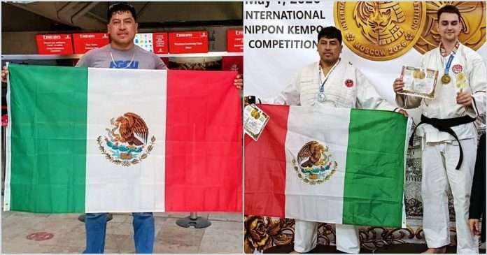 Williams Hernández de Lucio con medalla de plata en competencia de Nippon Kempo en Rusia