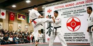 El poder del Karate Kyokushin de la línea Gessi Krame ya tiene hora en el Festival Mundo Japan 2026 Exhibición de Karate Kyokushin Asociación Gessi Krame en el Festival Mundo Japan 2026