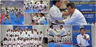 Soke Kenyu Mabuni compartió el linaje y esencia del Karate-Do Shito Ryu en la Ciudad de México Soke Kenyu Mabuni compartiendo el linaje del Karate-Do Shito Ryu en Ciudad de México