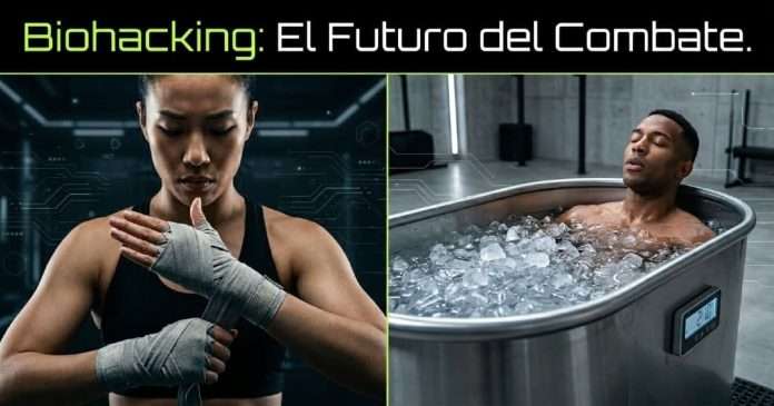 Biohacking Marcial Cómo la ciencia moderna optimiza el rendimiento y la recuperación del practicante Peleador aplicando técnicas de biohacking y recuperación con terapia de hielo para artes marciales.