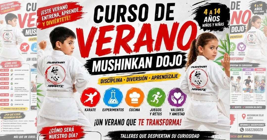 El programa de Karate Mushinkan JKA en el sur de la CDMX combina disciplina marcial con talleres de cocina y ciencia.